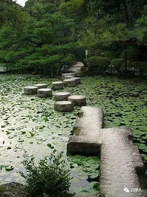 汀步· 曲径通幽踏水而来_景观干货_景观干货_园景人